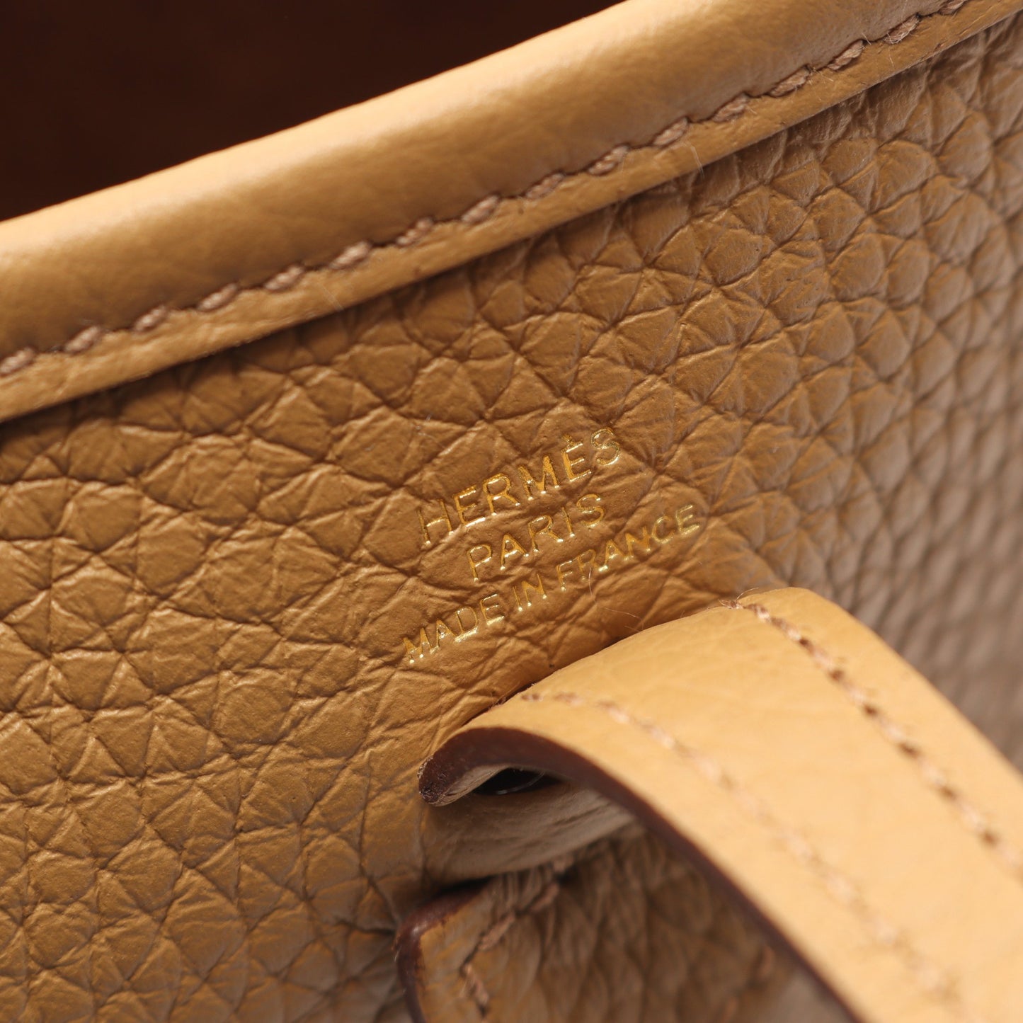 エヴリンTPM アマゾン セサミ ショルダーバッグ トリヨンクレマンス ベージュ ゴールド金具 K刻印 エルメス バッグ HERMES