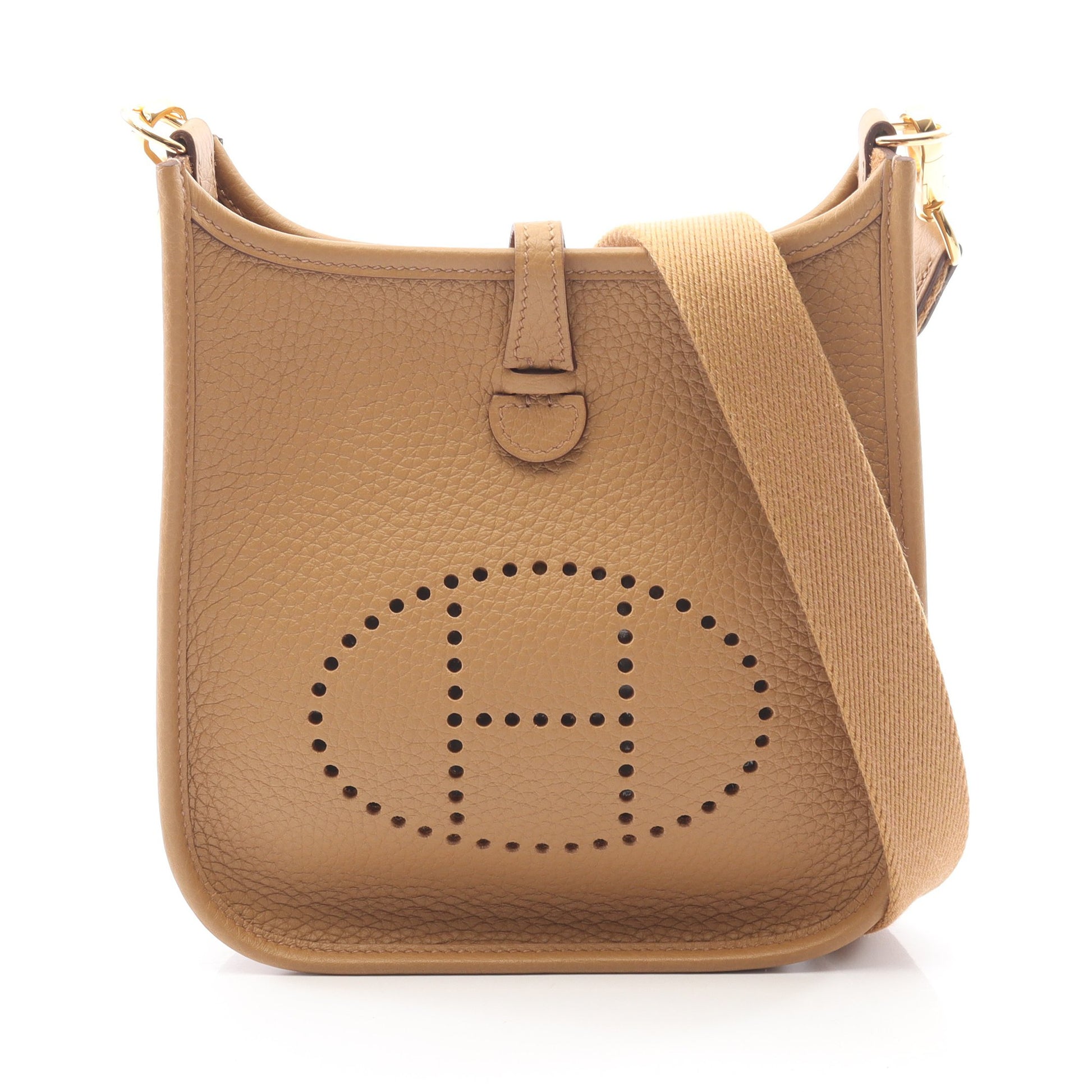 エヴリンTPM アマゾン セサミ ショルダーバッグ トリヨンクレマンス ベージュ ゴールド金具 K刻印 エルメス バッグ HERMES