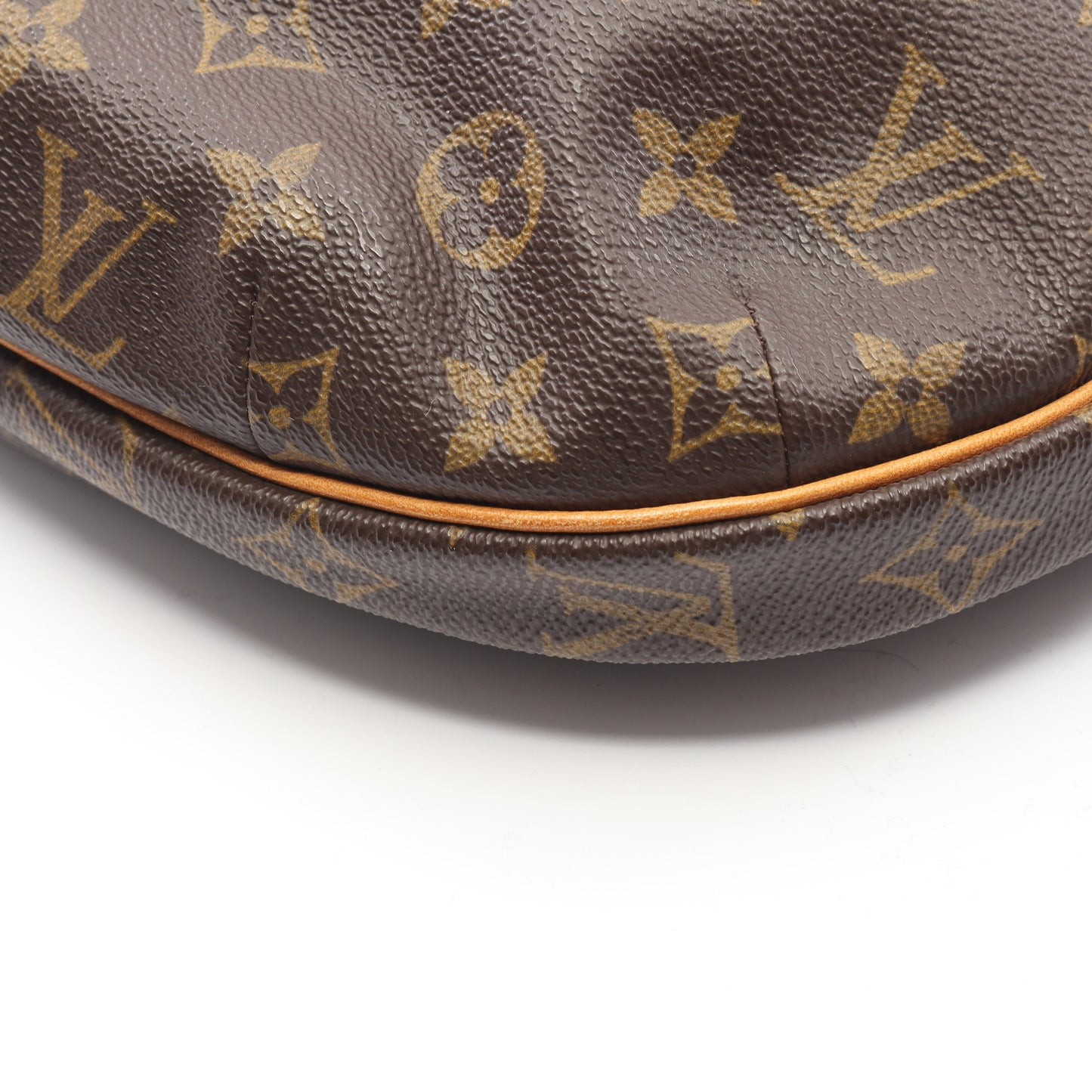 クロワッサンMM モノグラム ショルダーバッグ PVC レザー ブラウン ルイヴィトン バッグ LOUIS VUITTON