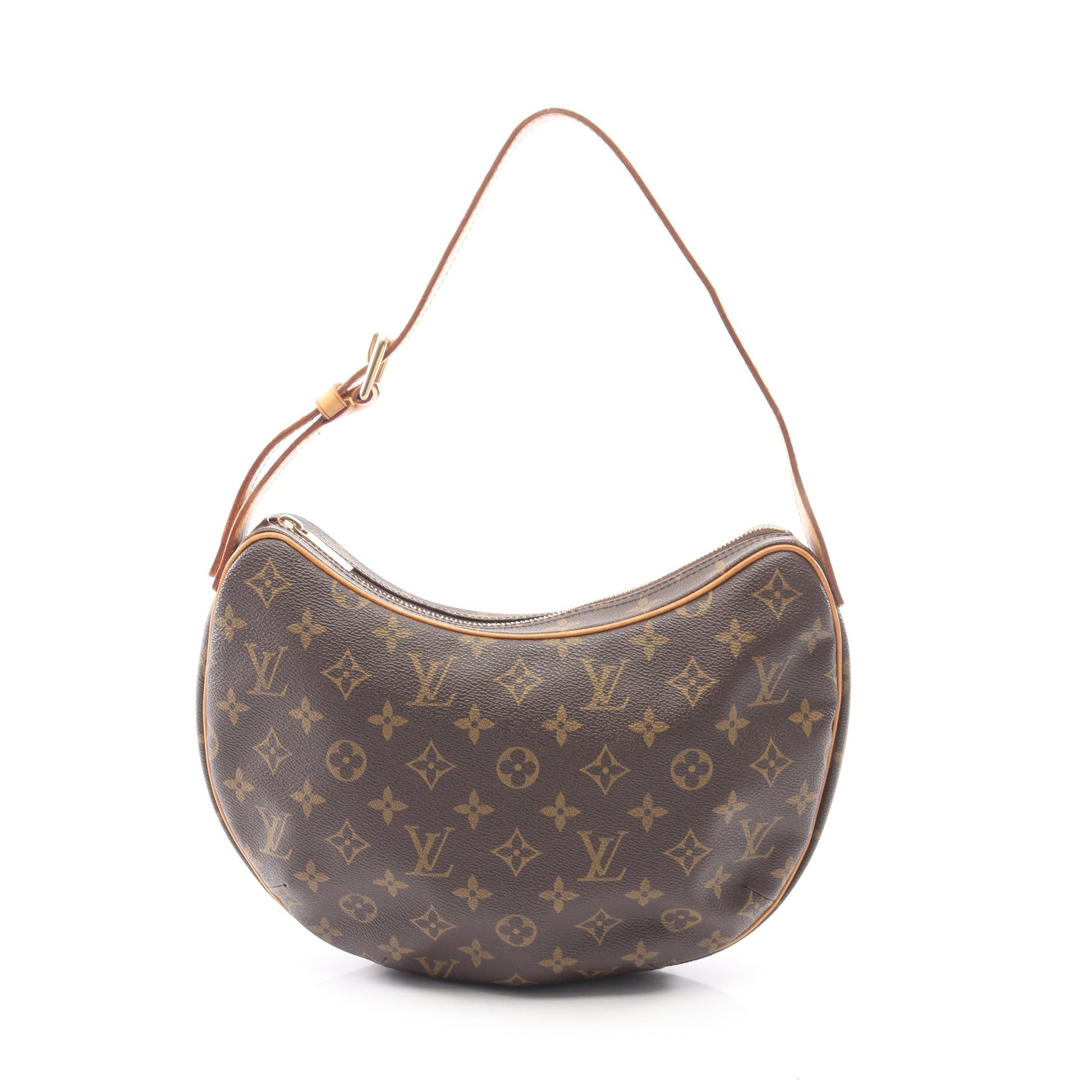 クロワッサンMM モノグラム ショルダーバッグ PVC レザー ブラウン ルイヴィトン バッグ LOUIS VUITTON
