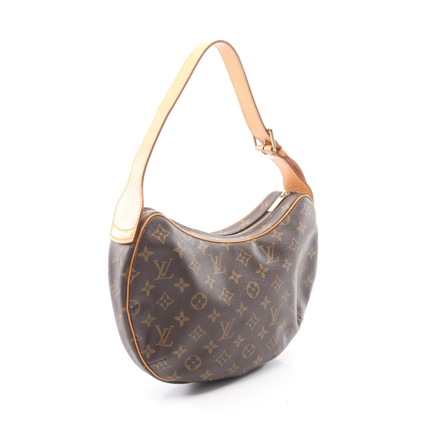 クロワッサンMM モノグラム ショルダーバッグ PVC レザー ブラウン ルイヴィトン バッグ LOUIS VUITTON