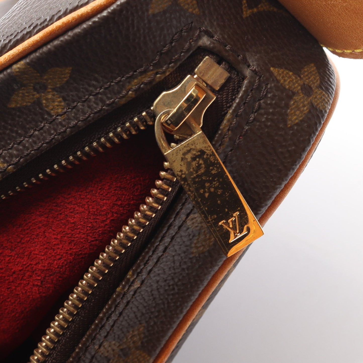 クロワッサンMM モノグラム ショルダーバッグ PVC レザー ブラウン ルイヴィトン バッグ LOUIS VUITTON