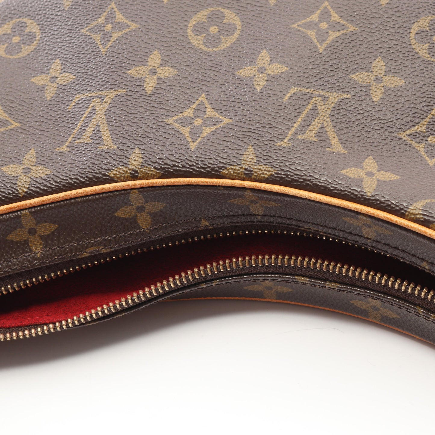 クロワッサンMM モノグラム ショルダーバッグ PVC レザー ブラウン ルイヴィトン バッグ LOUIS VUITTON
