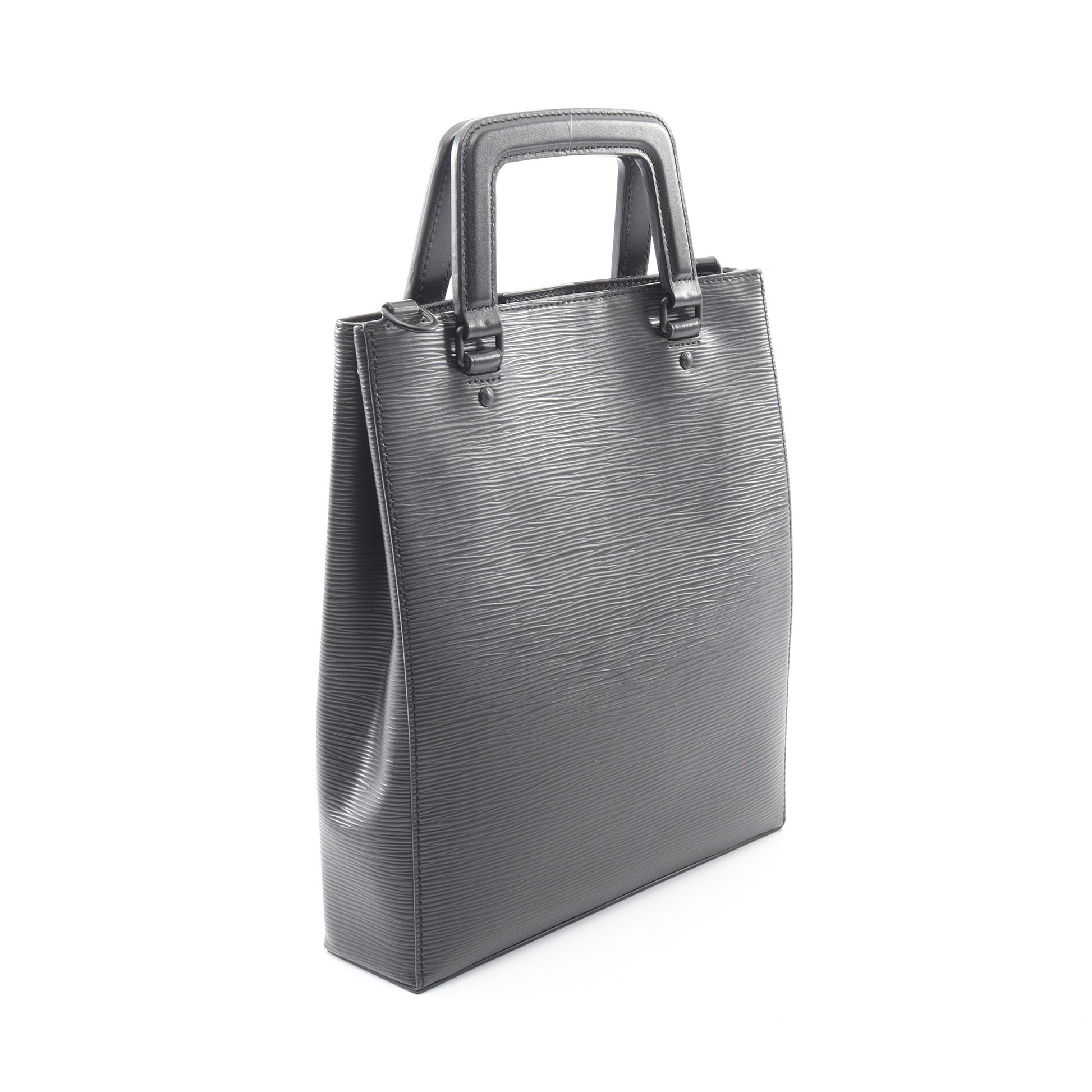 サックプラ フォールド エピ ノワール ハンドバッグ レザー ブラック 2WAY ルイヴィトン バッグ LOUIS VUITTON