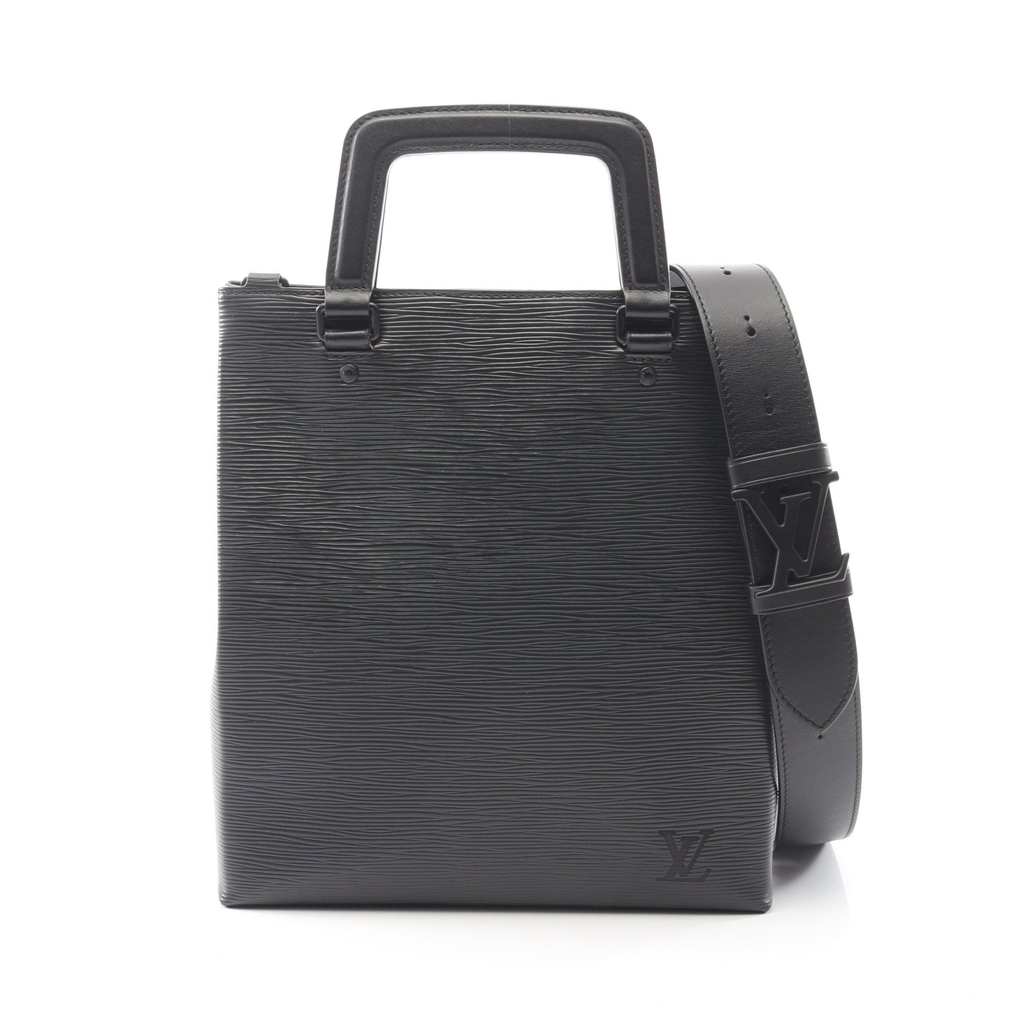 サックプラ フォールド エピ ノワール ハンドバッグ レザー ブラック 2WAY ルイヴィトン バッグ LOUIS VUITTON