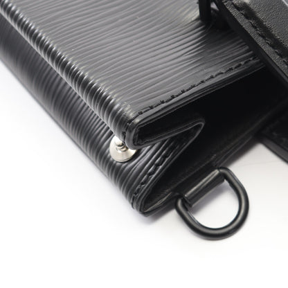 サックプラ フォールド エピ ノワール ハンドバッグ レザー ブラック 2WAY ルイヴィトン バッグ LOUIS VUITTON