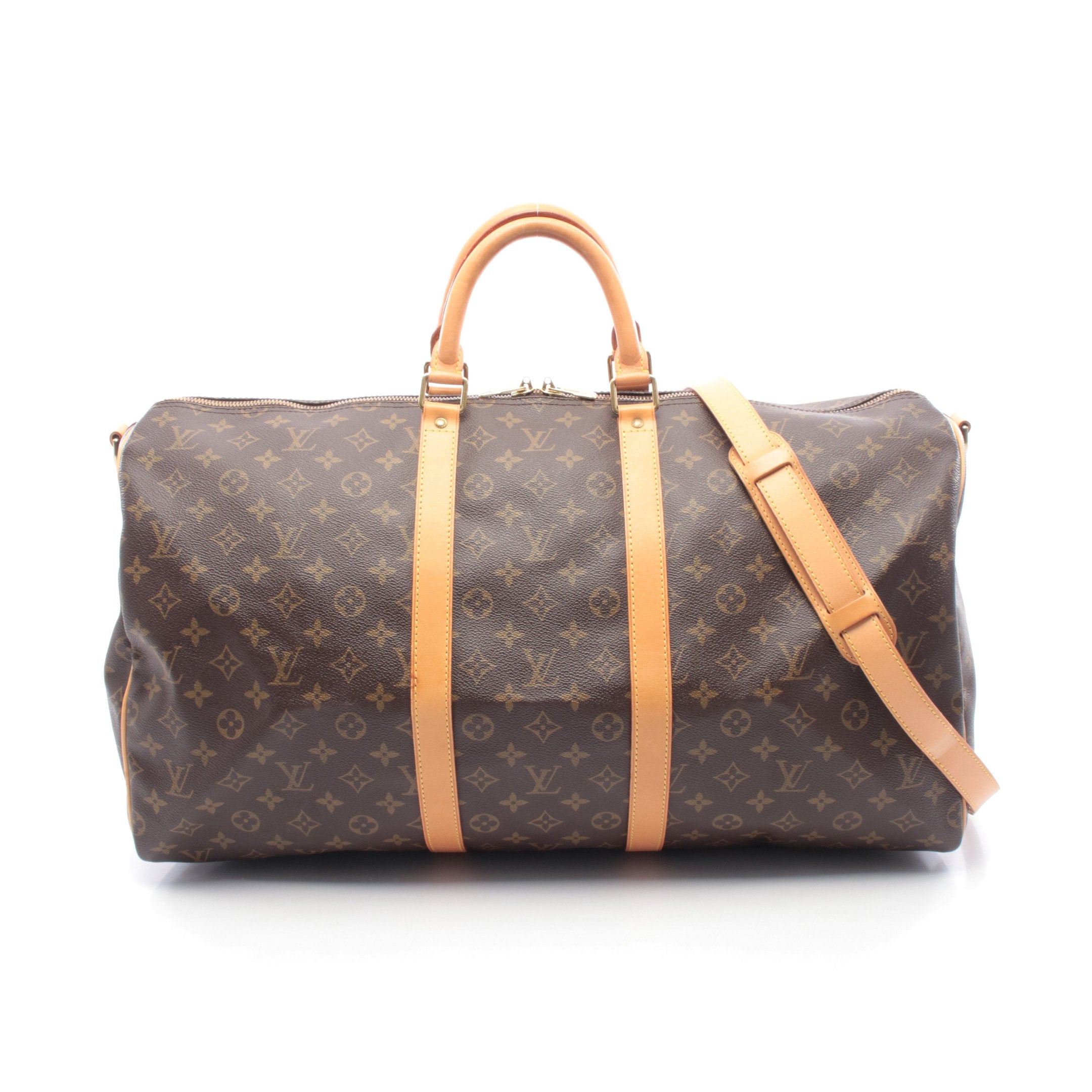 キーポル バンドリエール55 モノグラム ボストンバッグ PVC レザー