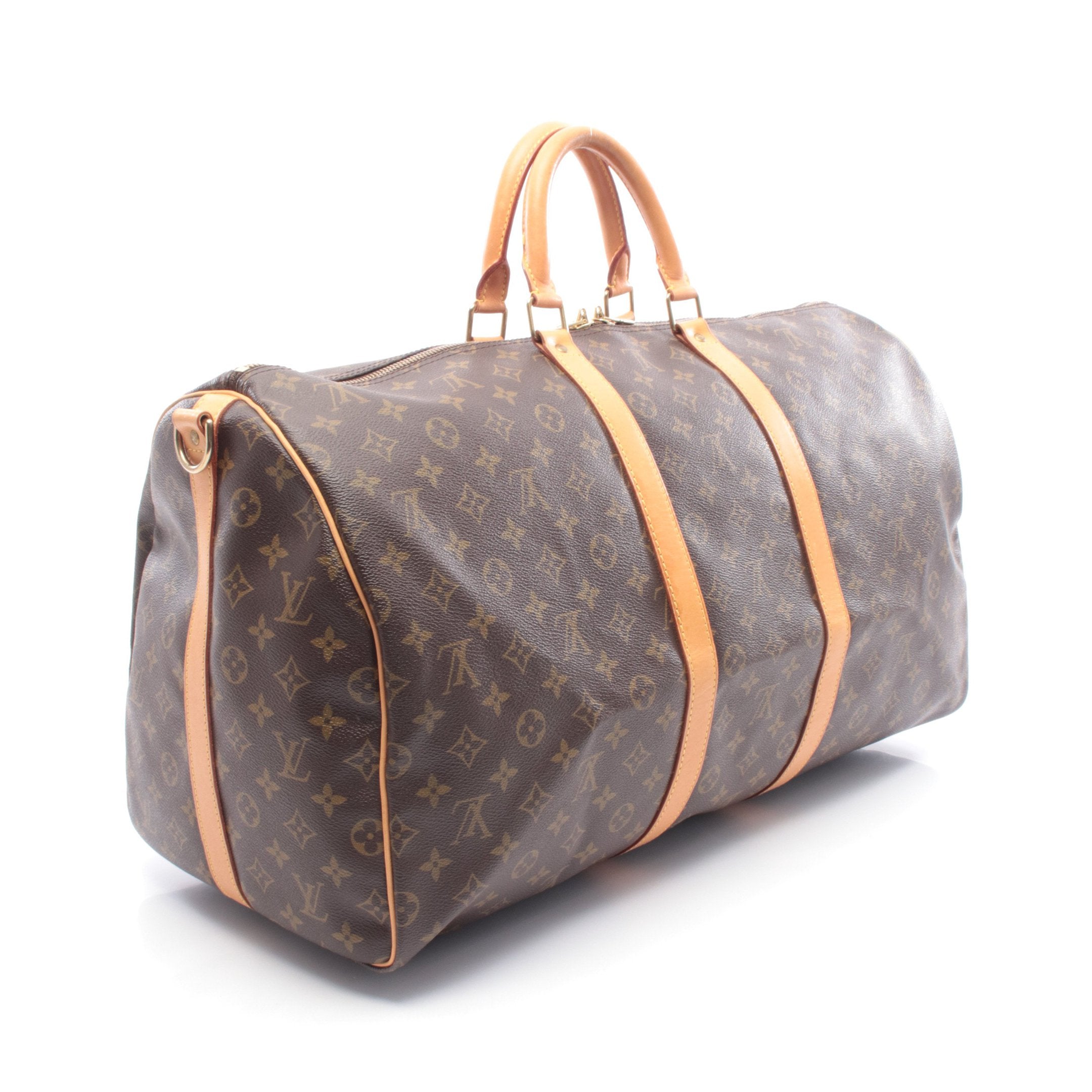 キーポル バンドリエール55 モノグラム ボストンバッグ PVC レザー