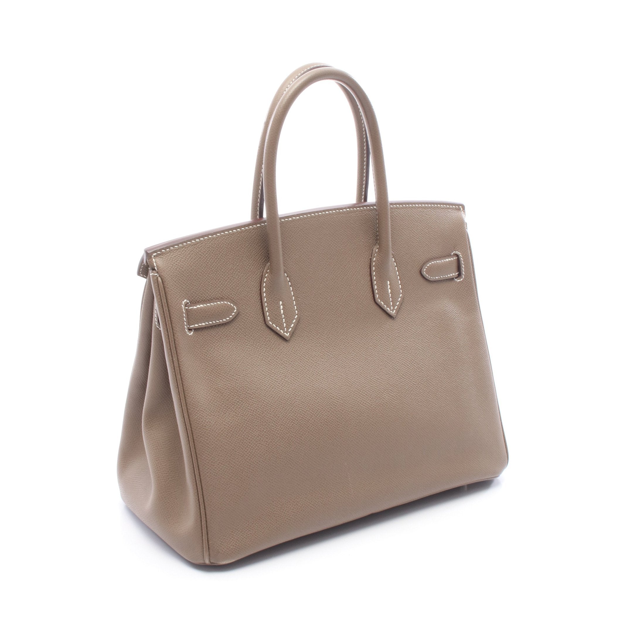 バーキン30 エトゥープ ハンドバッグ ヴォーエプソン グレーブラウン