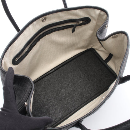 ガーデンパーティPM ハンドバッグ トートバッグ カントリー ブラック シルバー金具 X刻印 エルメス バッグ HERMES