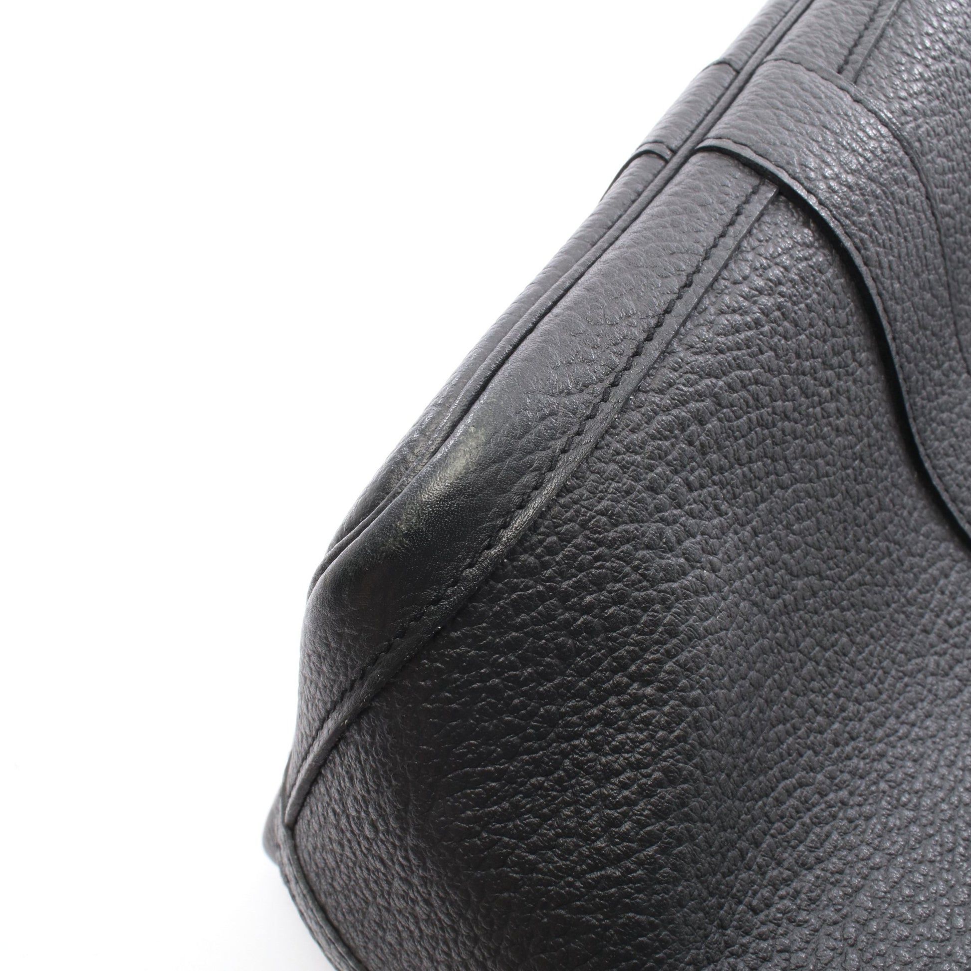 ガーデンパーティPM ハンドバッグ トートバッグ カントリー ブラック シルバー金具 X刻印 エルメス バッグ HERMES