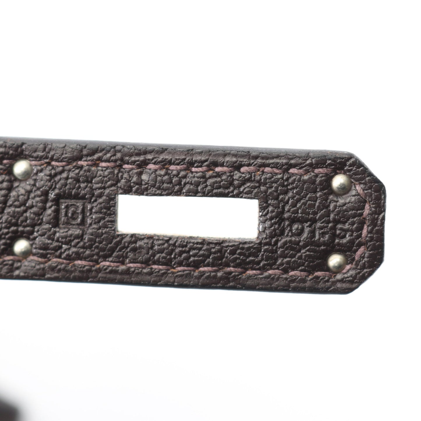 ケリー32 ショコラ ハンドバッグ シェーブル ダークブラウン シルバー金具 外縫い 2WAY □G刻印 エルメス バッグ HERMES