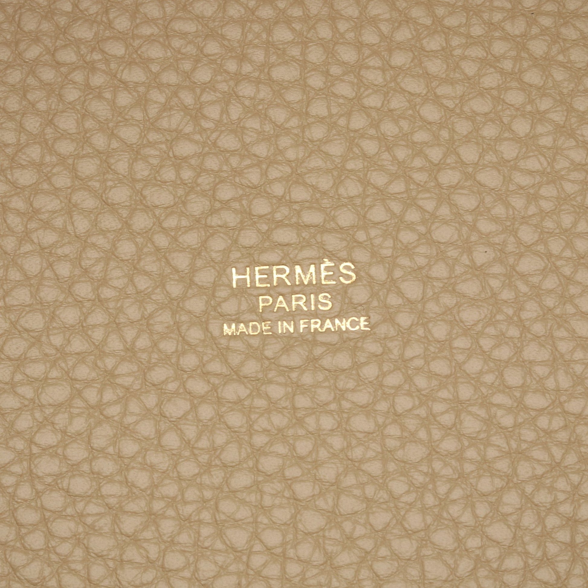 ピコタンロックPM トレンチ ハンドバッグ トリヨンクレマンス ベージュ ゴールド金具 K刻印 エルメス バッグ HERMES
