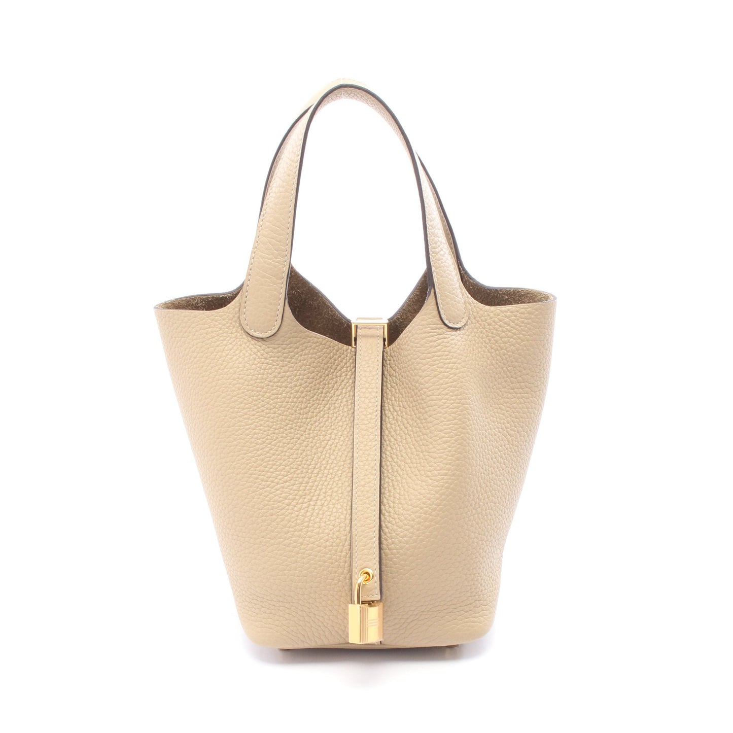 ピコタンロックPM トレンチ ハンドバッグ トリヨンクレマンス ベージュ ゴールド金具 K刻印 エルメス バッグ HERMES