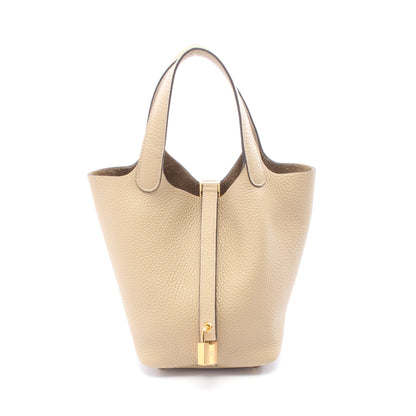 ピコタンロックPM トレンチ ハンドバッグ トリヨンクレマンス ベージュ ゴールド金具 K刻印 エルメス バッグ HERMES