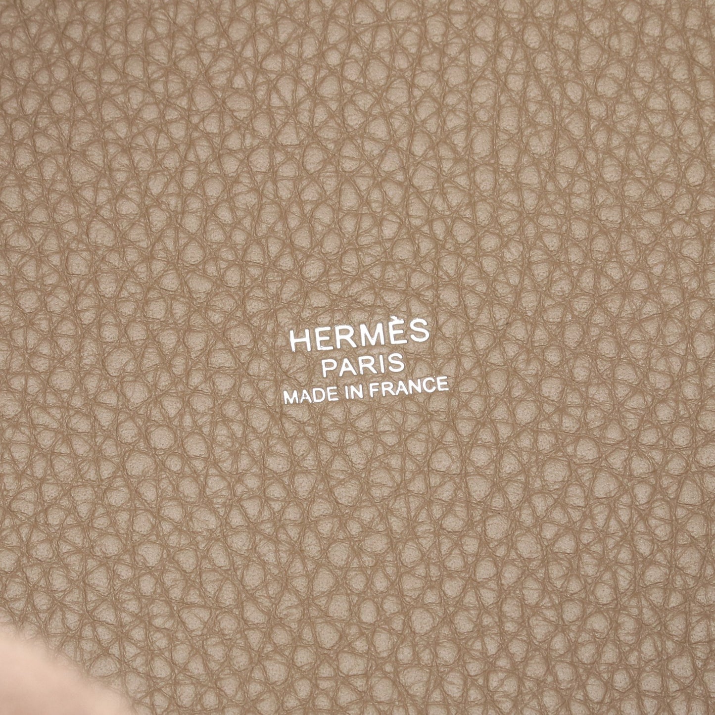 ピコタンロックPM エトゥープ ハンドバッグ トリヨンクレマンス グレーブラウン シルバー金具 K刻印 エルメス バッグ HERMES