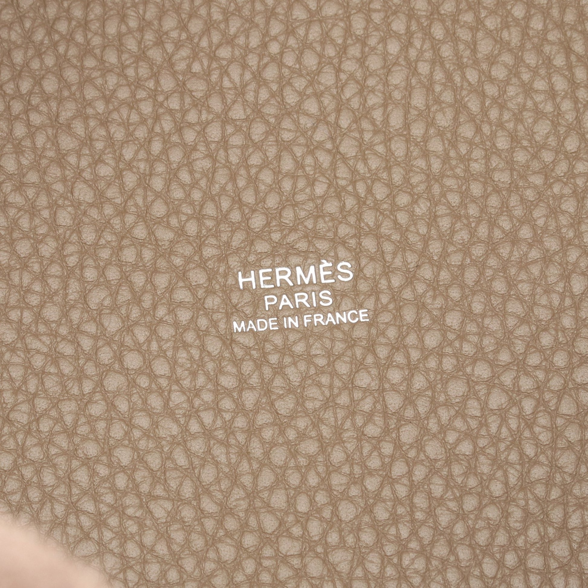 ピコタンロックPM エトゥープ ハンドバッグ トリヨンクレマンス グレーブラウン シルバー金具 K刻印 エルメス バッグ HERMES