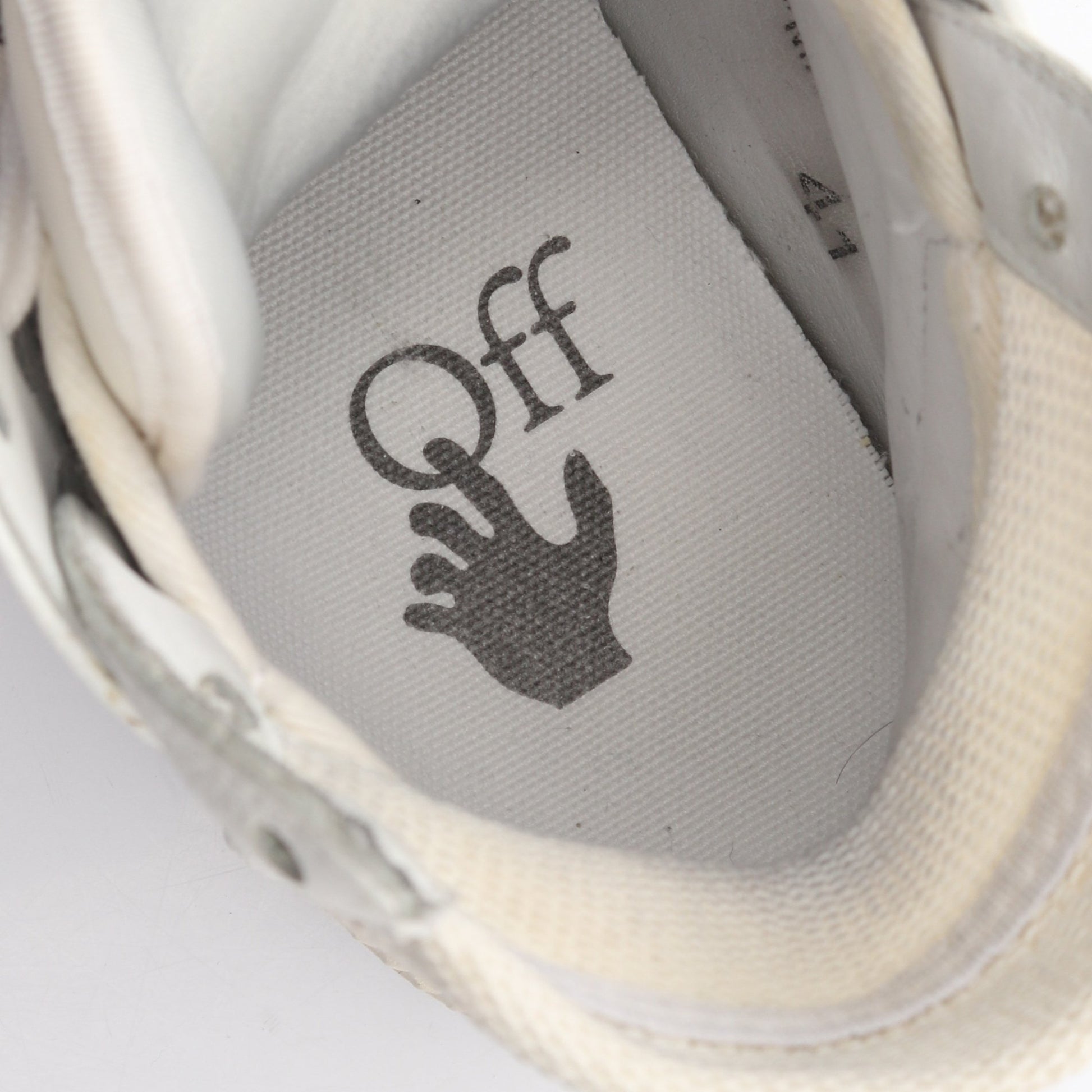 オフコート3.0 ハイカットスニーカー レザー ファブリック ホワイト オフホワイト シューズ OFF-WHITE