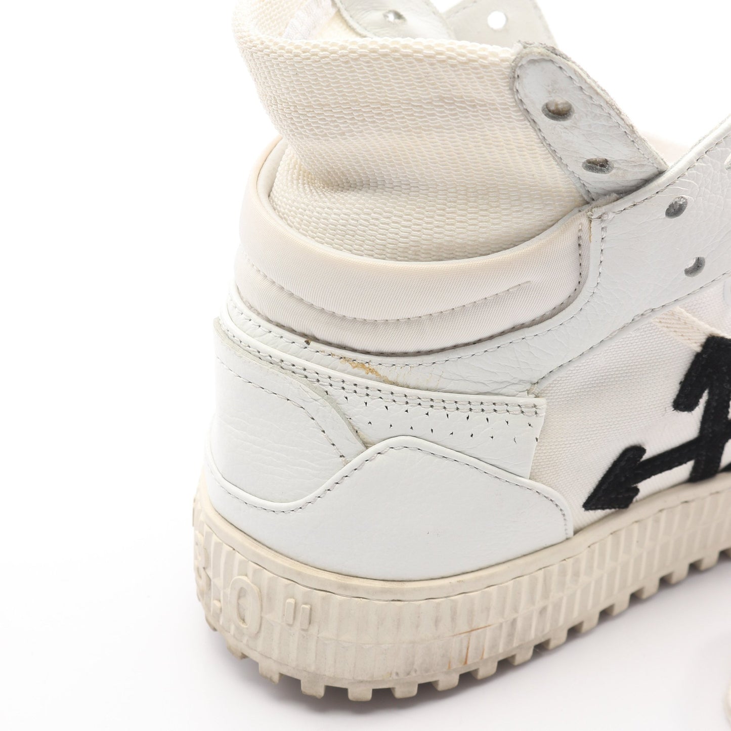 オフコート3.0 ハイカットスニーカー レザー ファブリック ホワイト オフホワイト シューズ OFF-WHITE