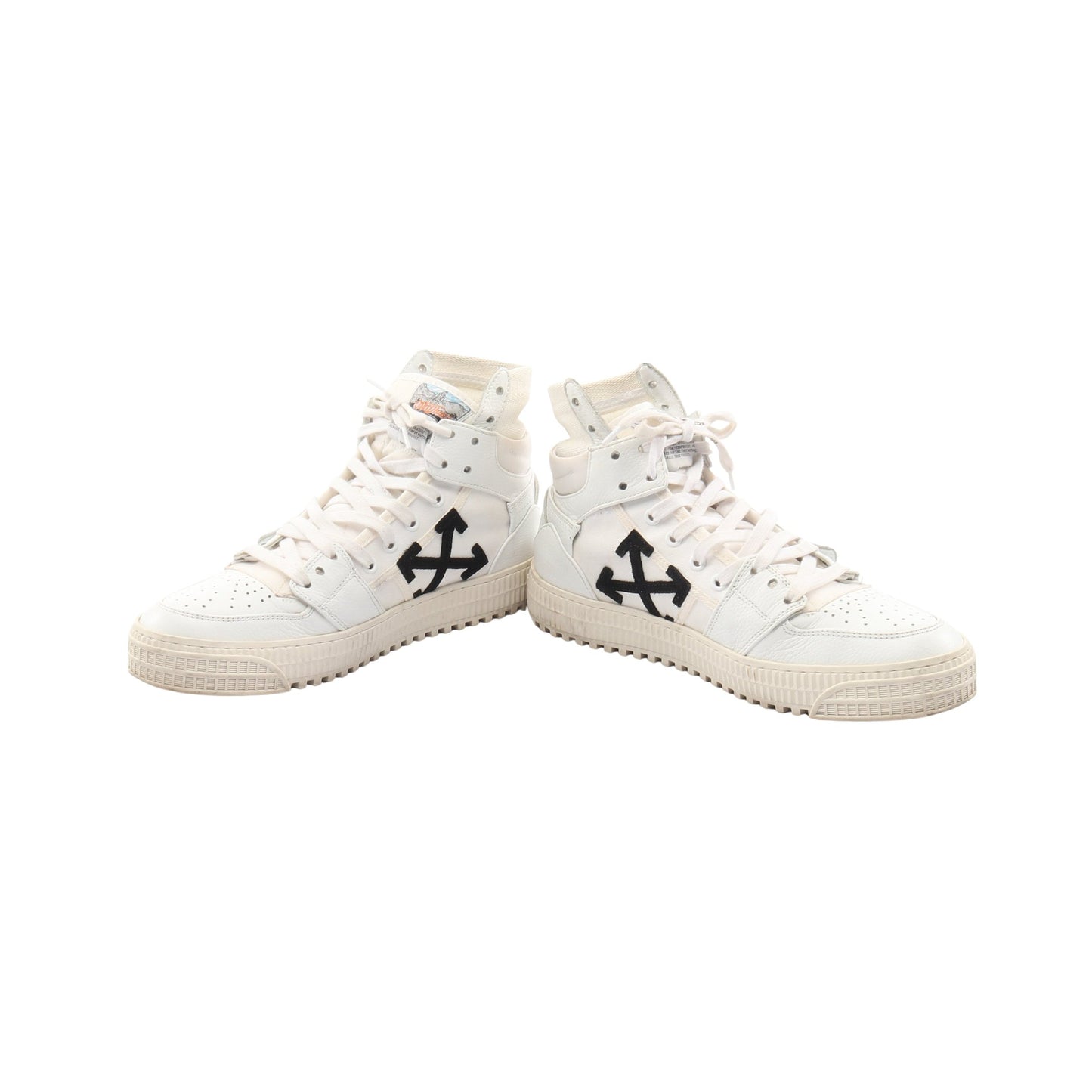 オフコート3.0 ハイカットスニーカー レザー ファブリック ホワイト オフホワイト シューズ OFF-WHITE