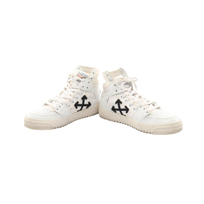 オフコート3.0 ハイカットスニーカー レザー ファブリック ホワイト オフホワイト シューズ OFF-WHITE