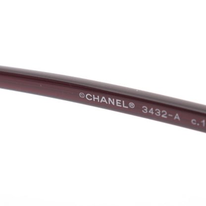 パント シェイプ オプティカル ココマーク伊達 メガネ 眼鏡 レッド シャネル 財布・小物 CHANEL