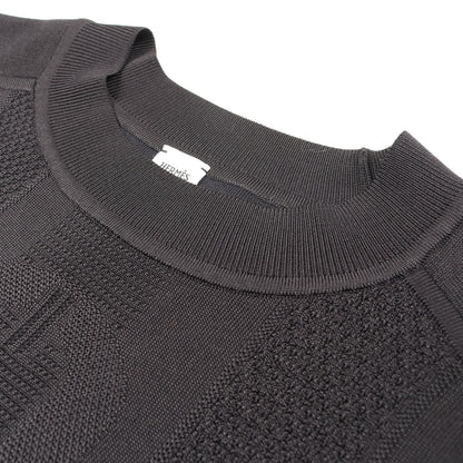 ニット クルーネック シルク ブラック エルメス トップス HERMES