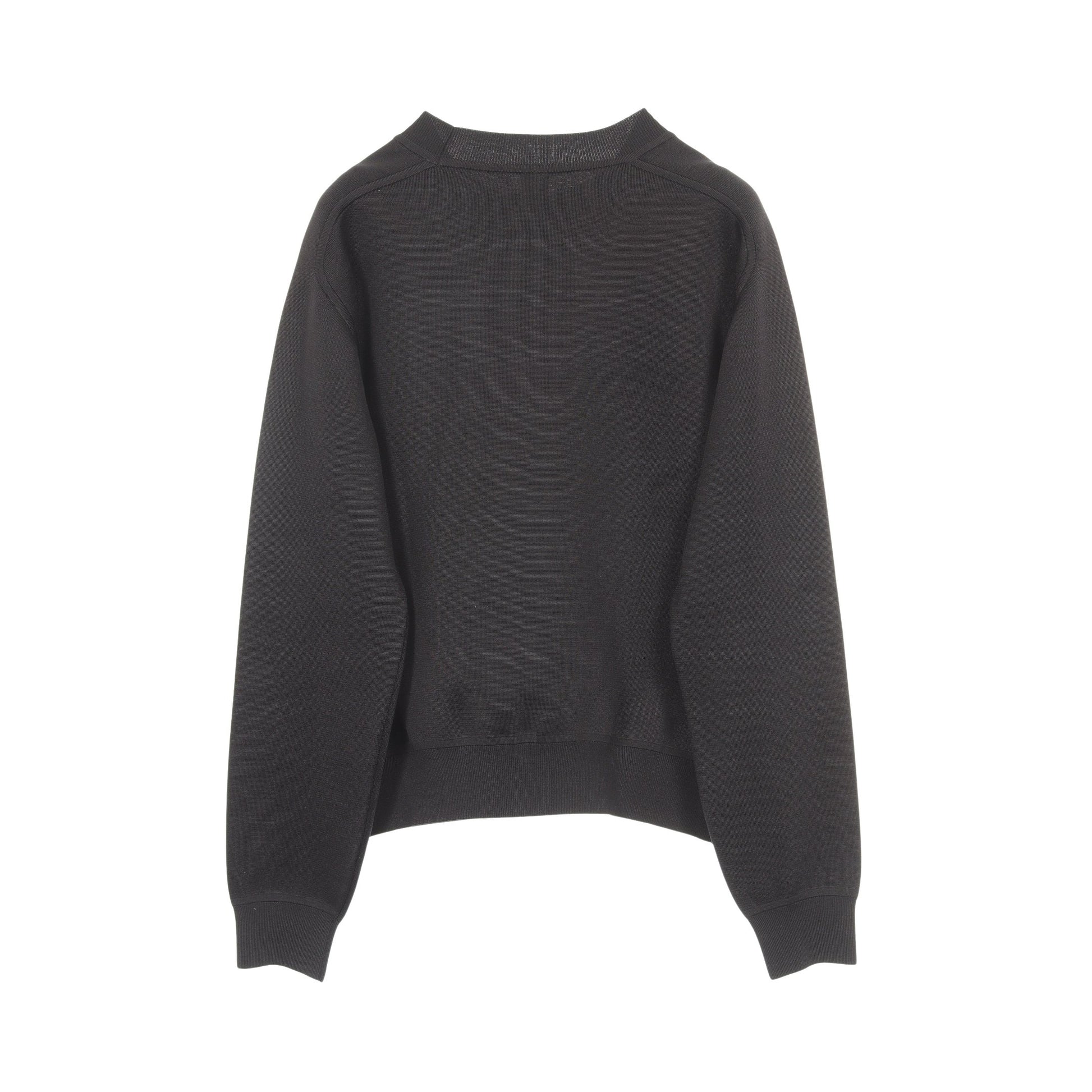 ニット クルーネック シルク ブラック エルメス トップス HERMES
