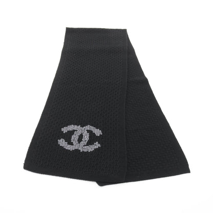 ココマーク マフラー カシミヤ ブラック シャネル 財布・小物 CHANEL