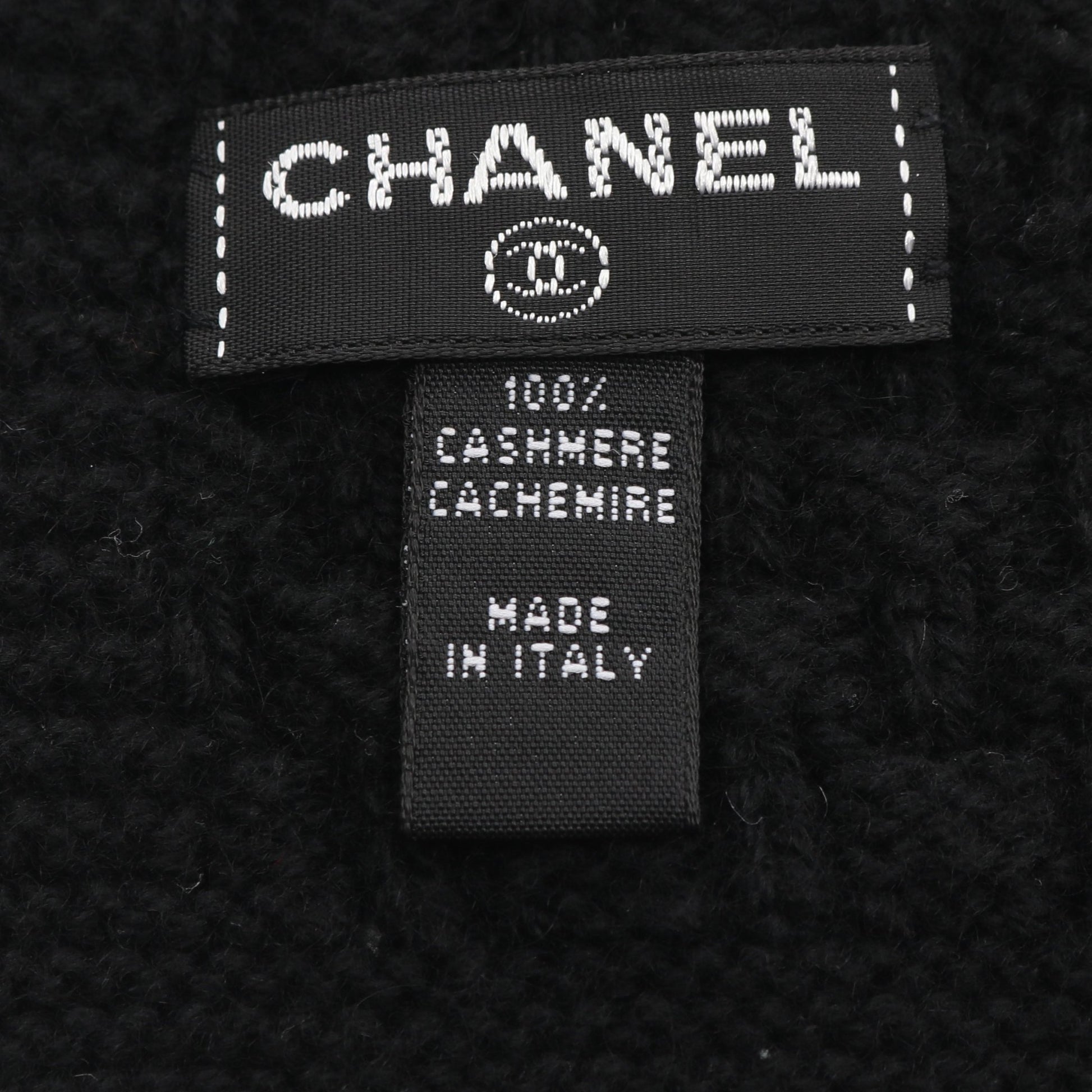 ココマーク マフラー カシミヤ ブラック シャネル 財布・小物 CHANEL