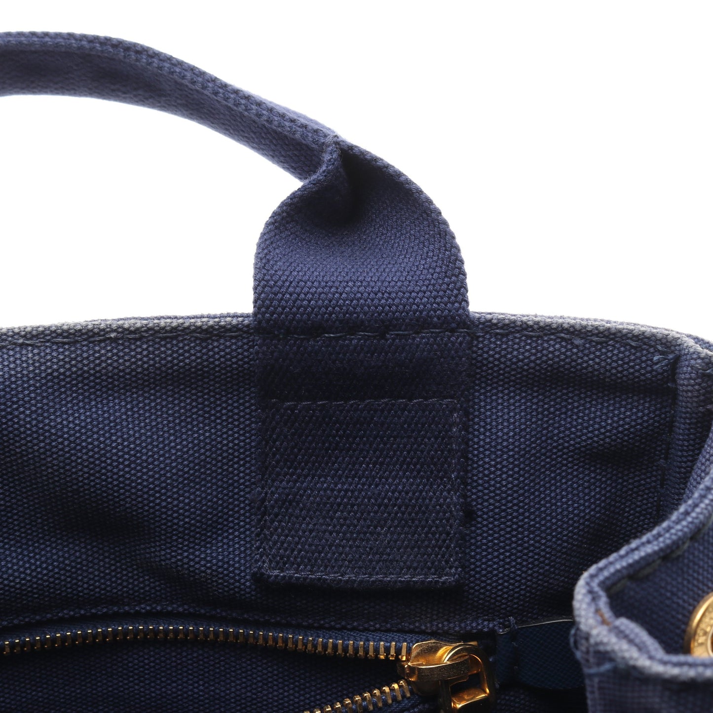 CANAPA カナパ ハンドバッグ トートバッグ キャンバス ブルー 2WAY プラダ バッグ PRADA