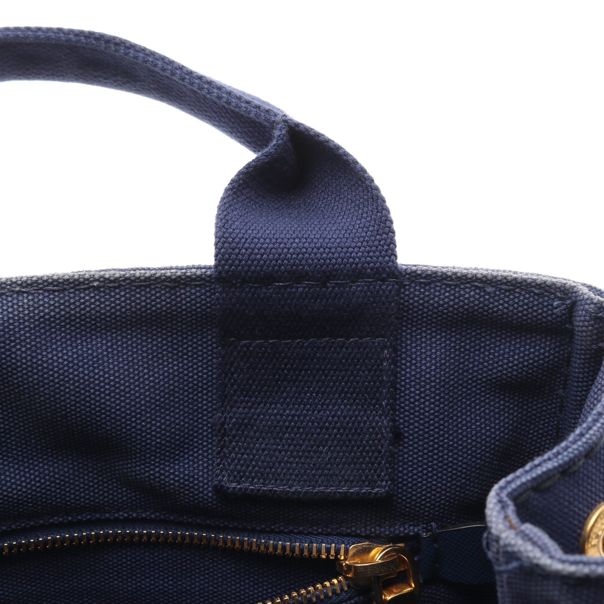 CANAPA カナパ ハンドバッグ トートバッグ キャンバス ブルー 2WAY プラダ バッグ PRADA