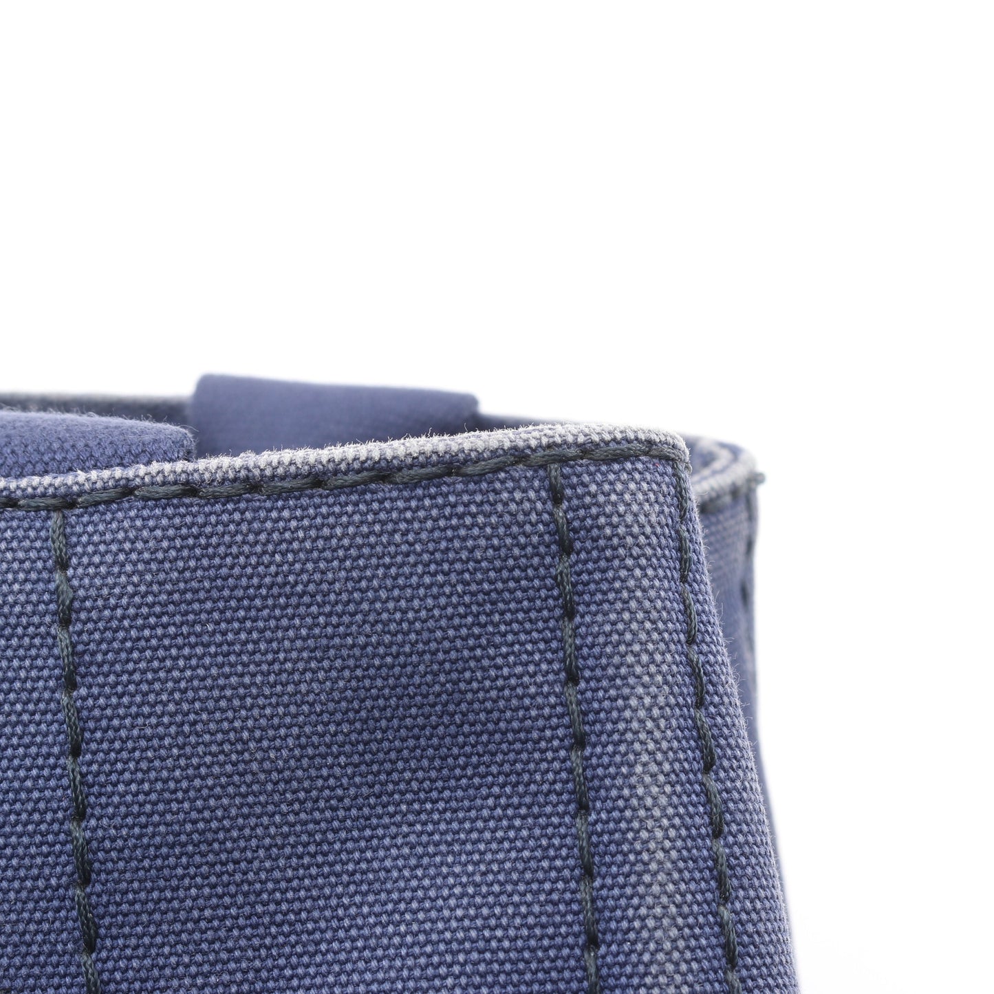 CANAPA カナパ ハンドバッグ トートバッグ キャンバス ブルー 2WAY プラダ バッグ PRADA