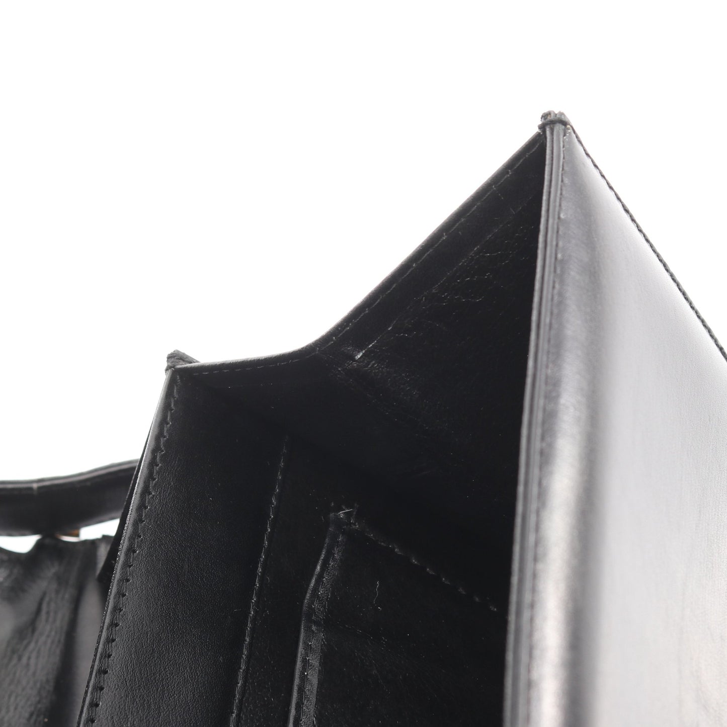 ショルダーバッグ レザー ブラック 馬車金具 セリーヌ バッグ CELINE