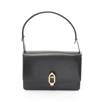 ショルダーバッグ レザー ブラック 馬車金具 セリーヌ バッグ CELINE