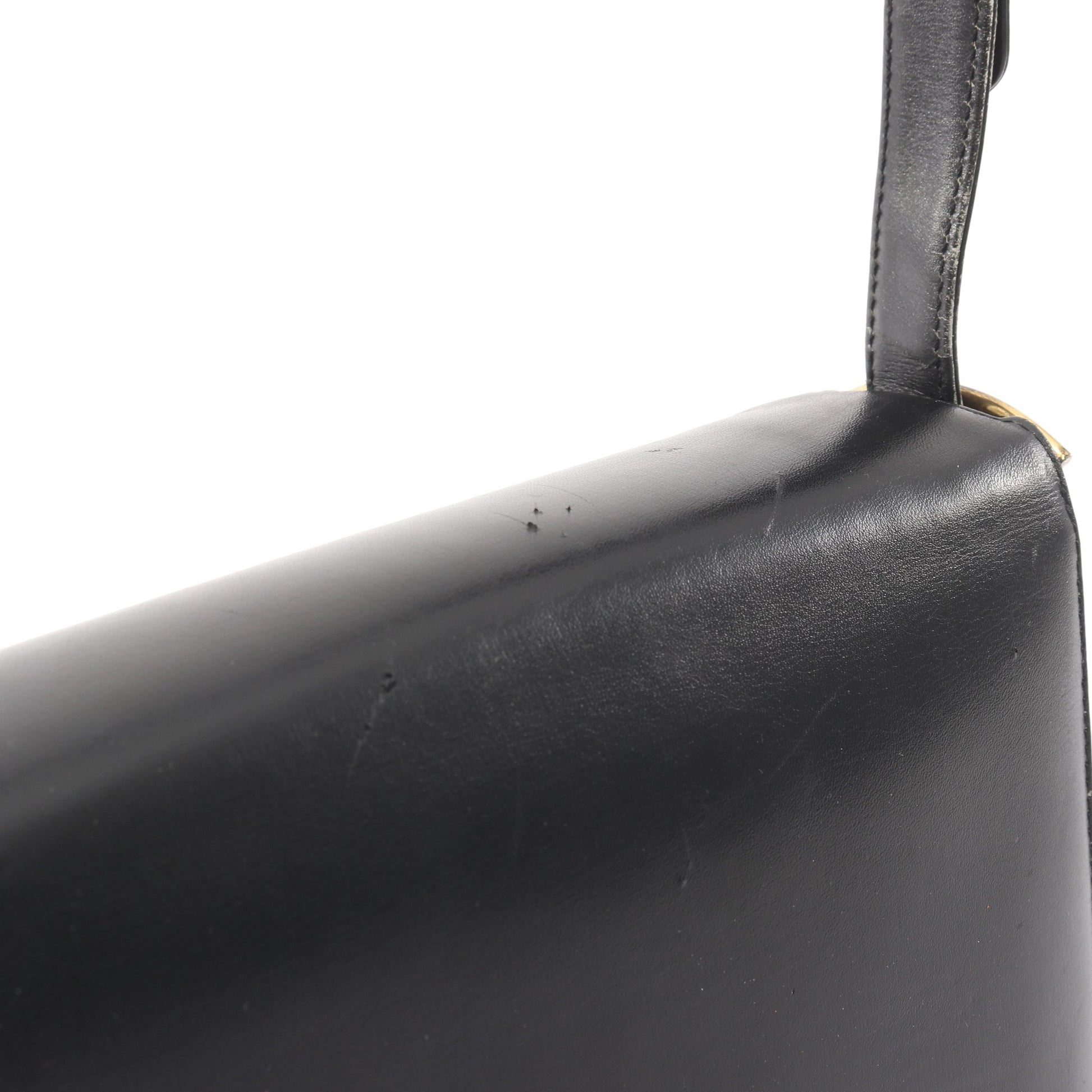 ショルダーバッグ レザー ブラック 馬車金具 セリーヌ バッグ CELINE