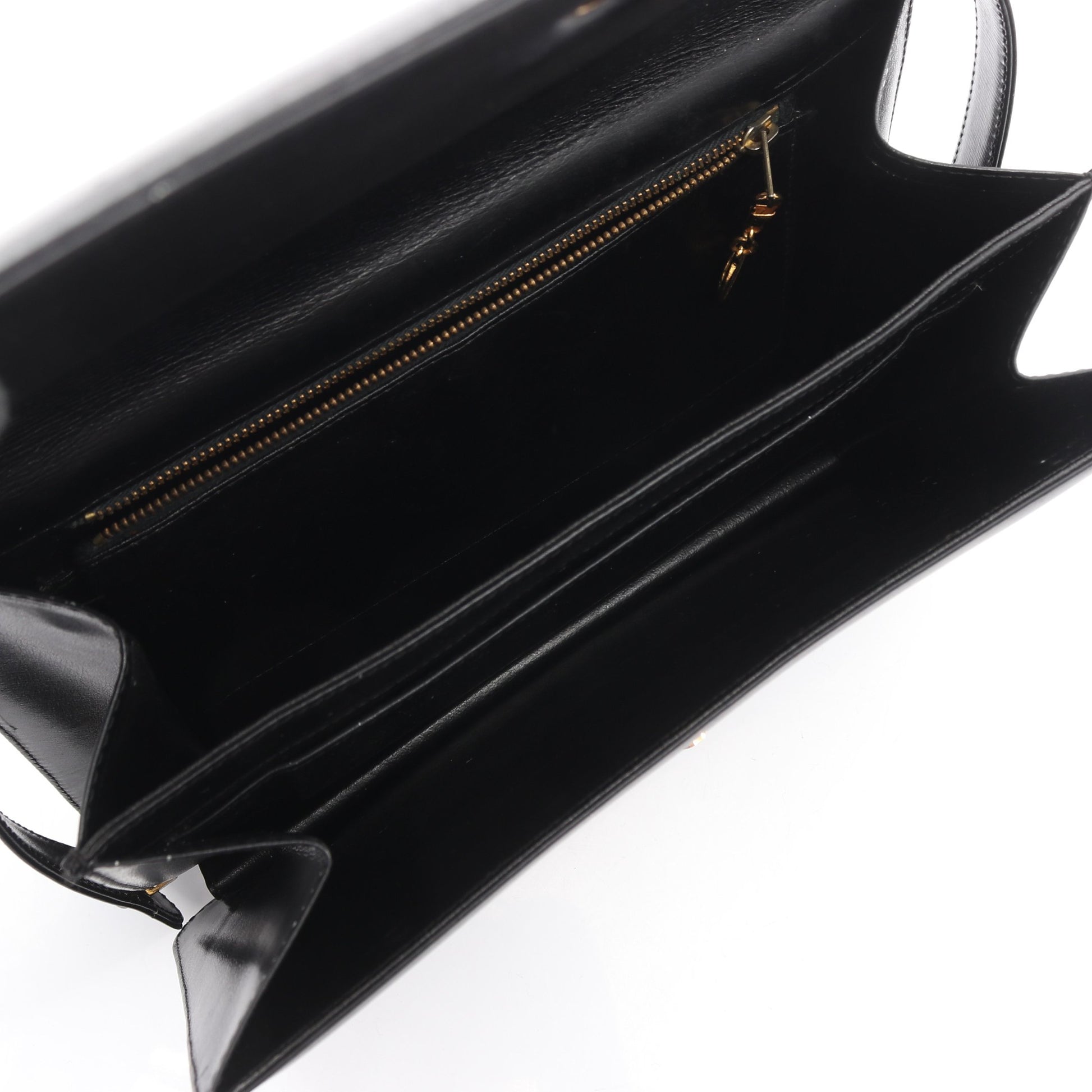 ショルダーバッグ レザー ブラック 馬車金具 セリーヌ バッグ CELINE