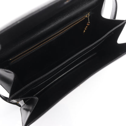 ショルダーバッグ レザー ブラック 馬車金具 セリーヌ バッグ CELINE