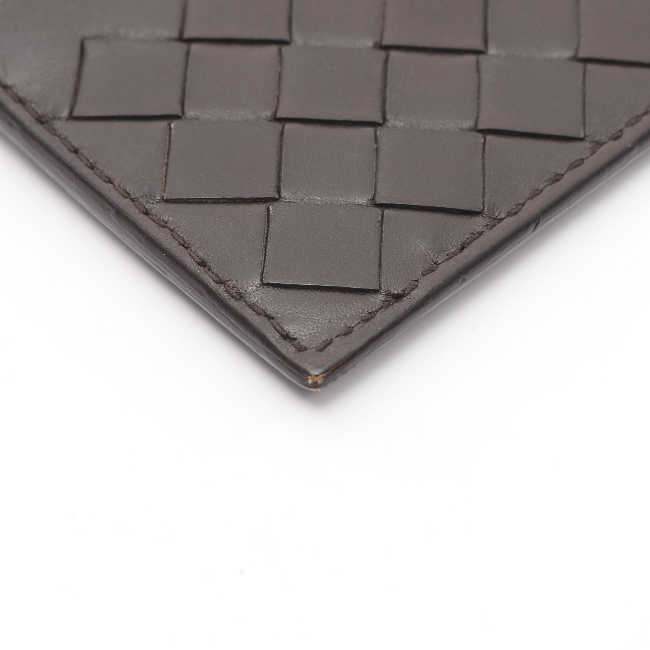 イントレチャート カードケース レザー ダークブラウン ボッテガ