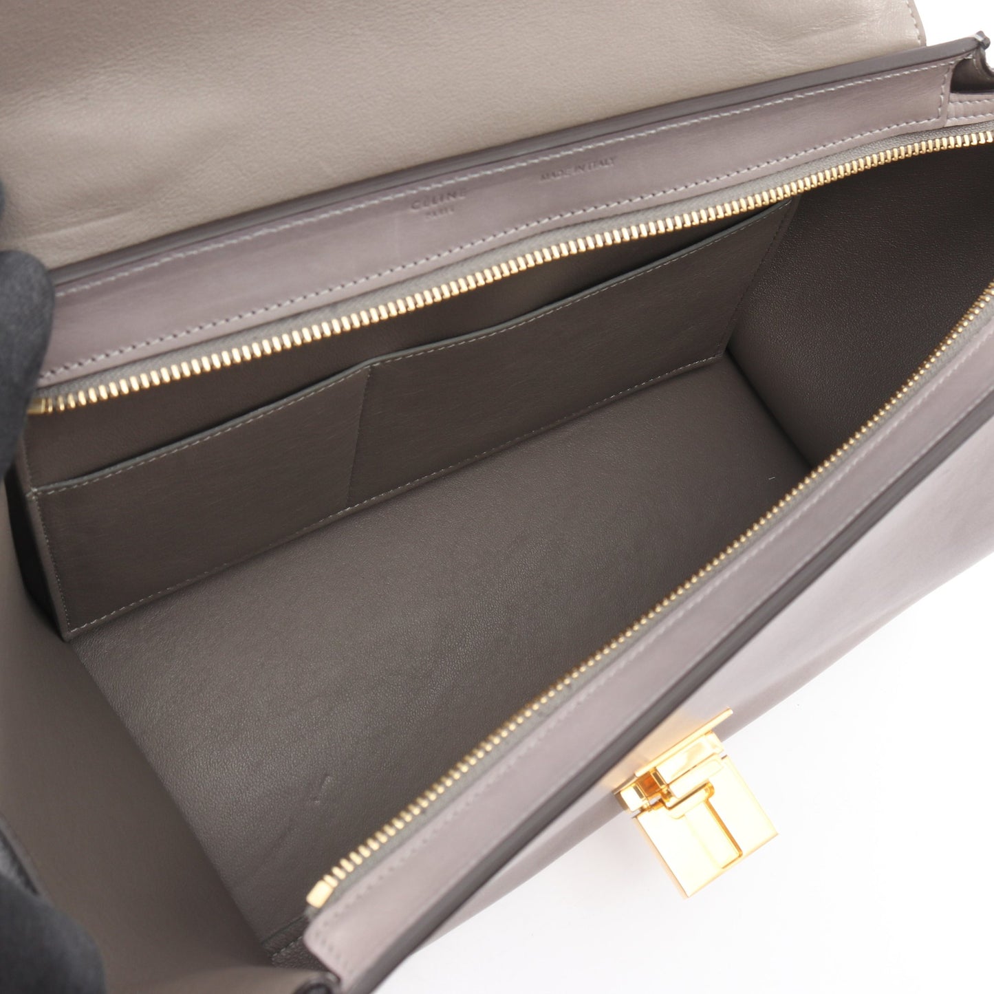 トラペーズ スモール ハンドバッグ レザー ネイビー グレー ブラック 2WAY セリーヌ バッグ CELINE