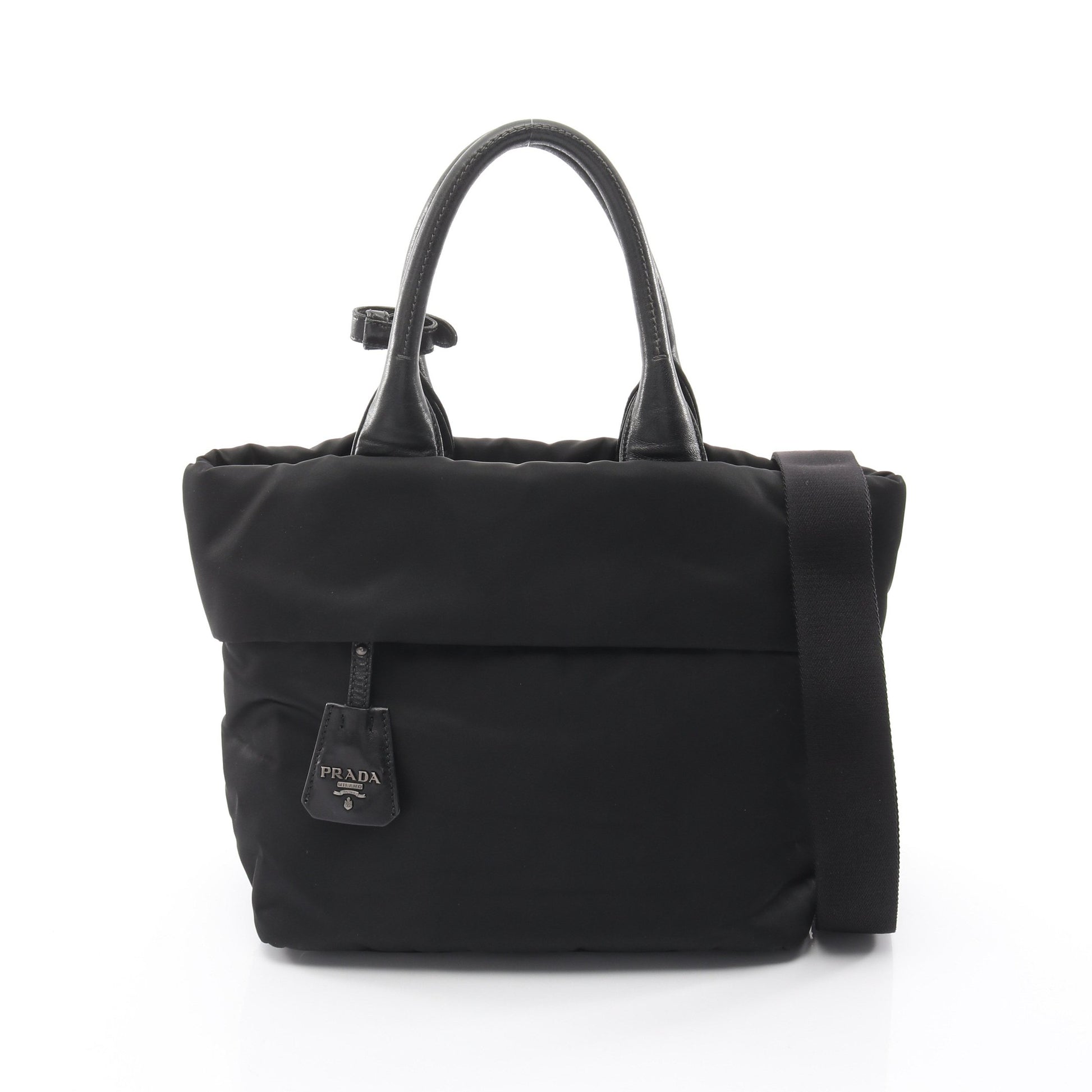 ハンドバッグ ナイロン レザー ブラック 2WAY プラダ バッグ PRADA