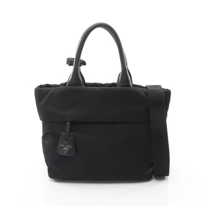 ハンドバッグ ナイロン レザー ブラック 2WAY プラダ バッグ PRADA