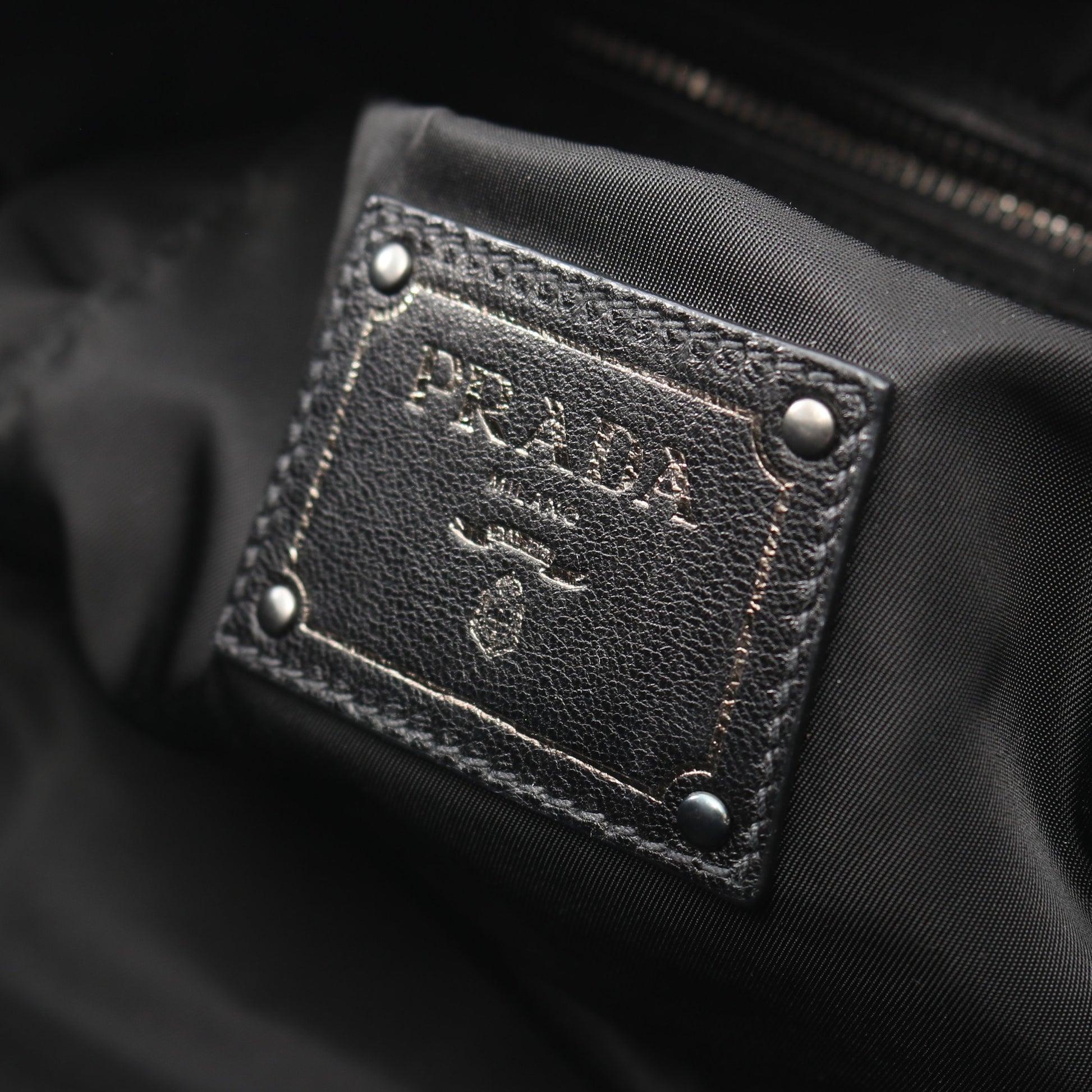 ハンドバッグ ナイロン レザー ブラック 2WAY プラダ バッグ PRADA