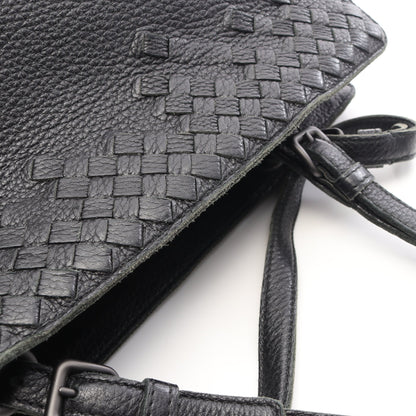 イントレチャート ハンドバッグ トートバッグ レザー ブラック ボッテガヴェネタ バッグ BOTTEGA VENETA