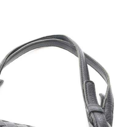 イントレチャート ハンドバッグ トートバッグ レザー ブラック ボッテガヴェネタ バッグ BOTTEGA VENETA