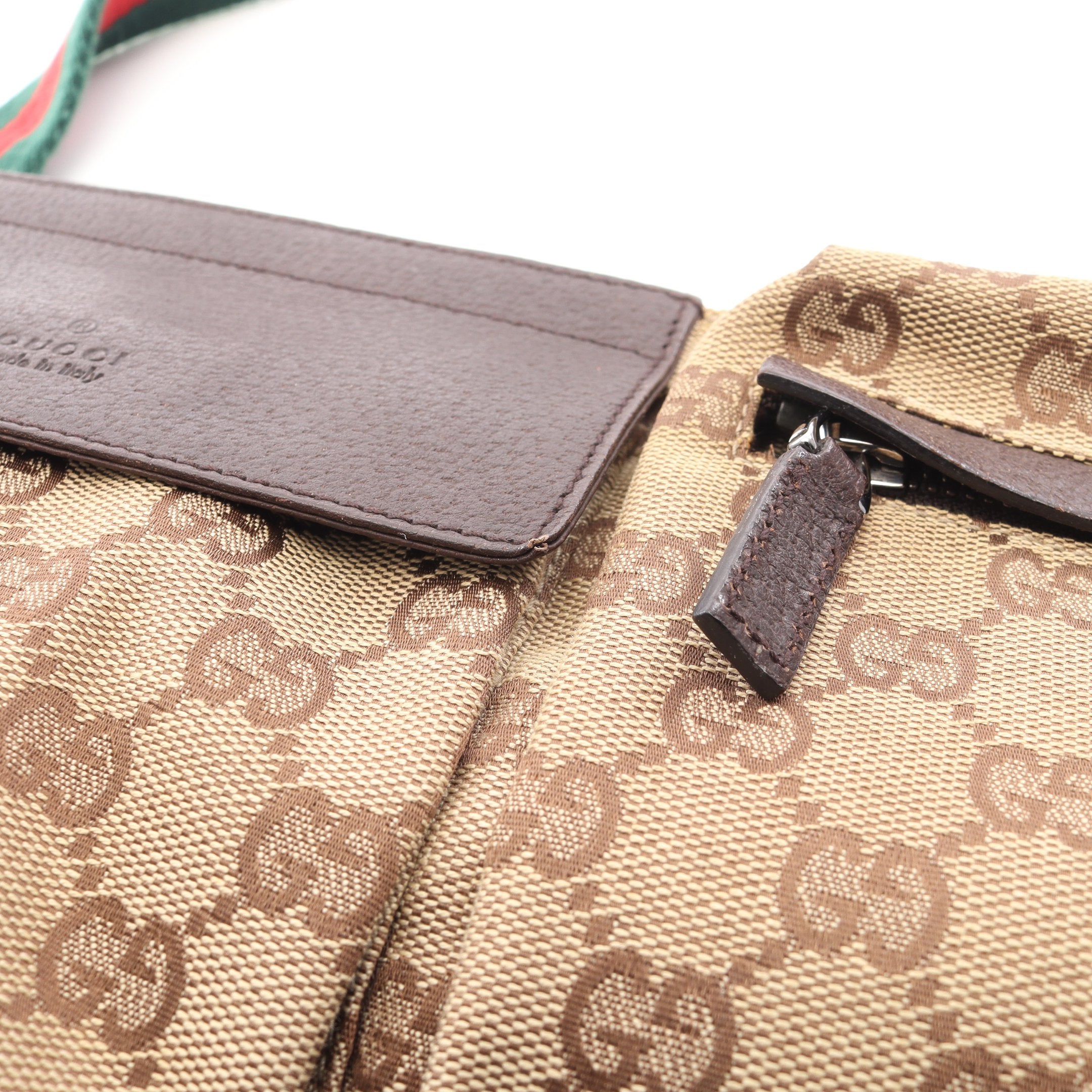 GUCCI （グッチ）ボディバッグ GG キャンバス レザー シェリーライン