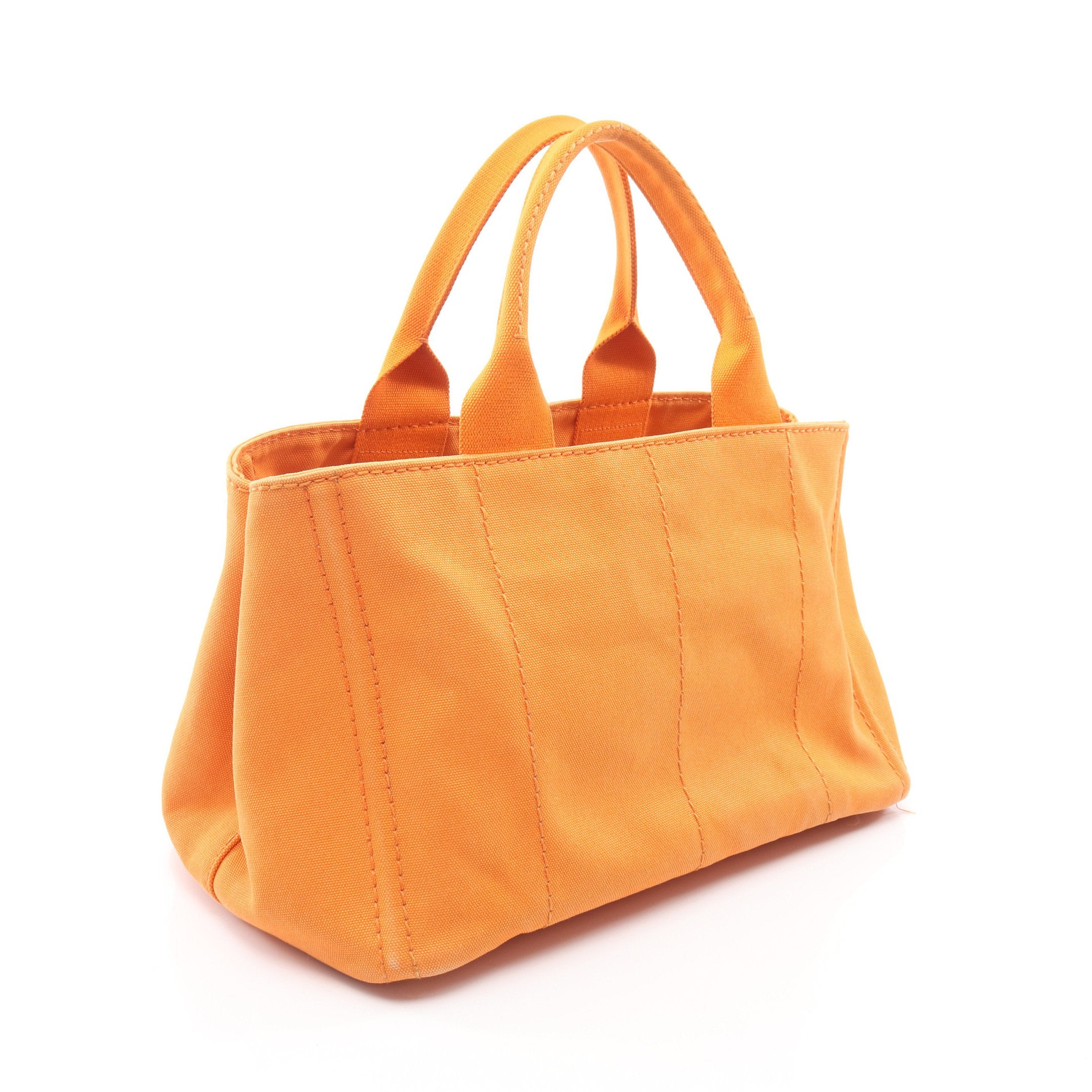 CANAPA カナパ ハンドバッグ トートバッグ キャンバス オレンジ プラダ