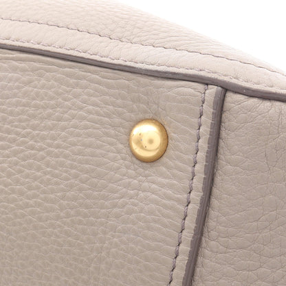 ハンドバッグ レザー グレーブラウン 2WAY ミュウミュウ バッグ miu miu
