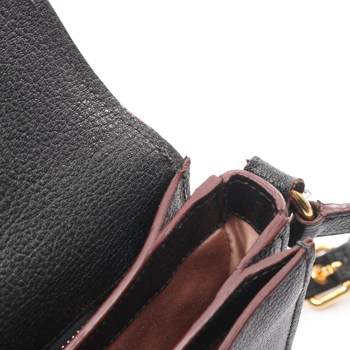 MADRAS BICOLORE マドラス ショルダーバッグ レザー ブラック ミュウミュウ バッグ miu miu