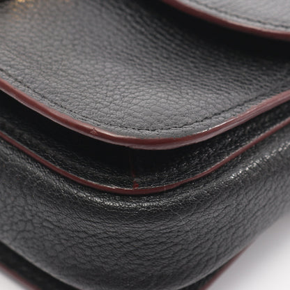 MADRAS BICOLORE マドラス ショルダーバッグ レザー ブラック ミュウミュウ バッグ miu miu